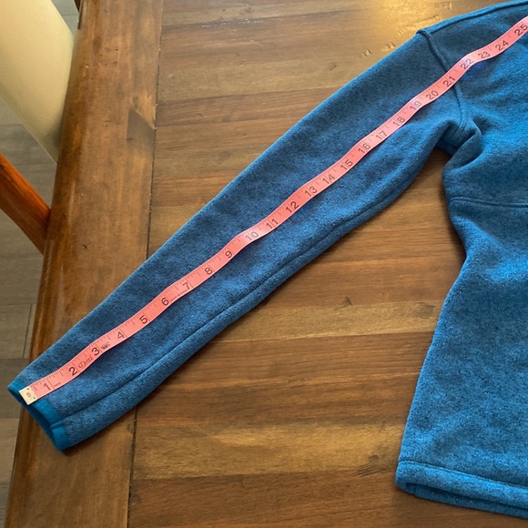 North Face Women’s 1/2 Button Sweater Pullover- size XS great Teal color - Picture 4 of 6